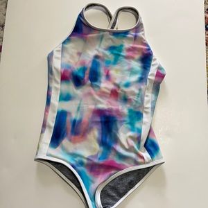 Athleta girls large reversible swimsuit